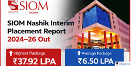 SIOM Nashik Interim Placement Report 2024 to 26 Out